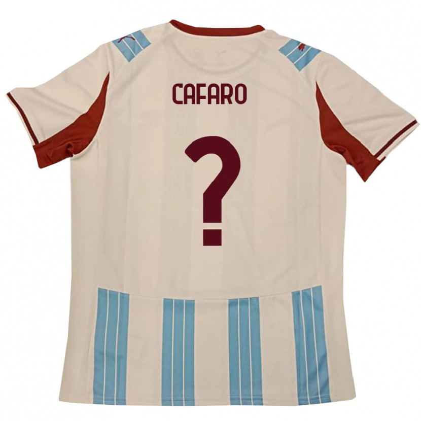 Danxen Damen Bruno Cafaro #0 Himmelblau Weiß Auswärtstrikot Trikot 2025/26 T-Shirt