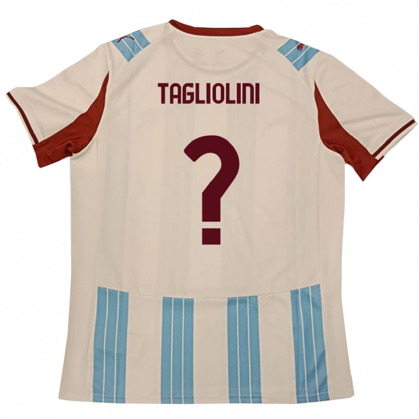 Danxen Damen Ludovico Tagliolini #0 Himmelblau Weiß Auswärtstrikot Trikot 2025/26 T-Shirt