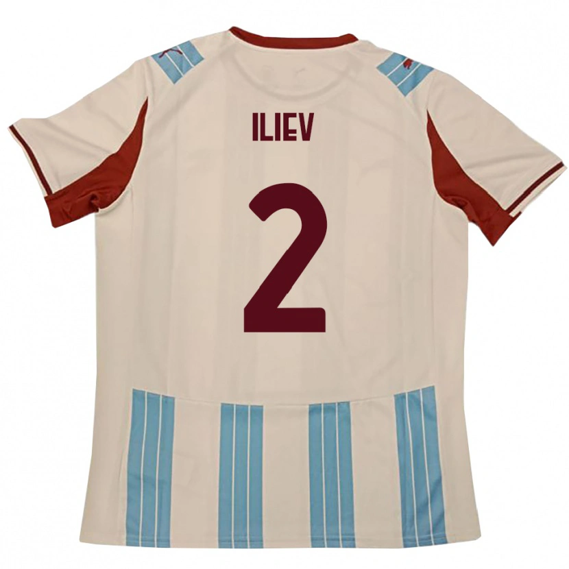 Danxen Damen Mario Iliev #2 Himmelblau Weiß Auswärtstrikot Trikot 2025/26 T-Shirt