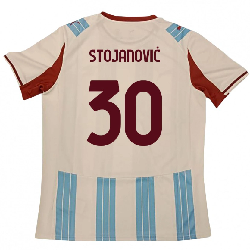 Danxen Damen Petar Stojanović #30 Himmelblau Weiß Auswärtstrikot Trikot 2025/26 T-Shirt