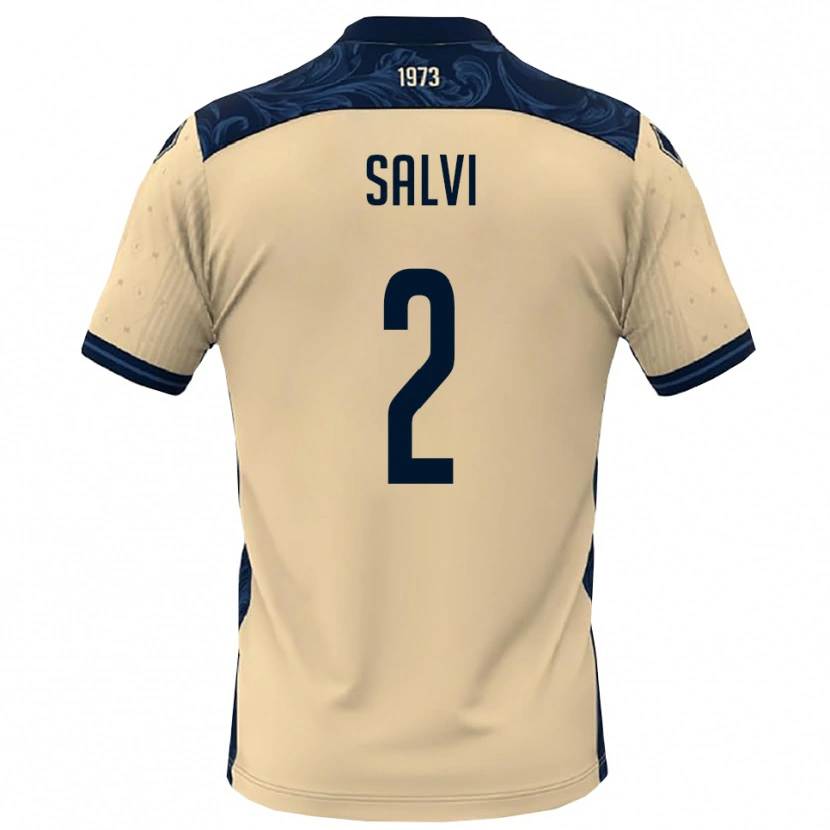 Danxen Damen Alessandro Salvi #2 Weiß Marineblau Auswärtstrikot Trikot 2025/26 T-Shirt