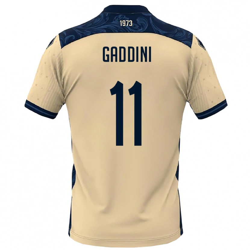 Danxen Damen Mattia Gaddini #11 Weiß Marineblau Auswärtstrikot Trikot 2025/26 T-Shirt