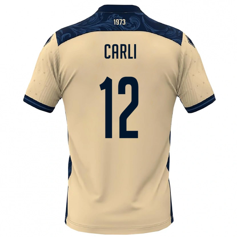 Danxen Damen Lorenzo Carli #12 Weiß Marineblau Auswärtstrikot Trikot 2025/26 T-Shirt