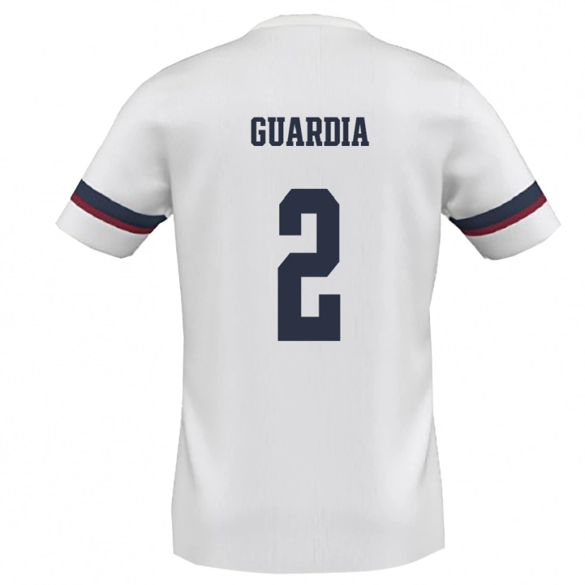 Danxen Damen Mathias Guardia #2 Weiß Rot Auswärtstrikot Trikot 2025/26 T-Shirt