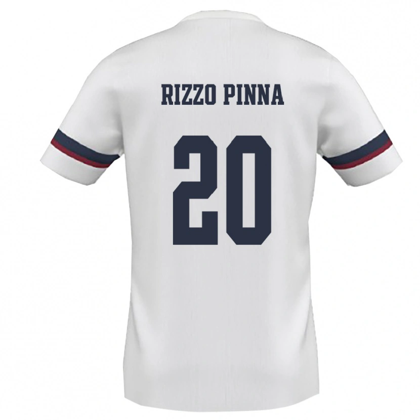 Danxen Damen Andrea Rizzo Pinna #20 Weiß Rot Auswärtstrikot Trikot 2025/26 T-Shirt