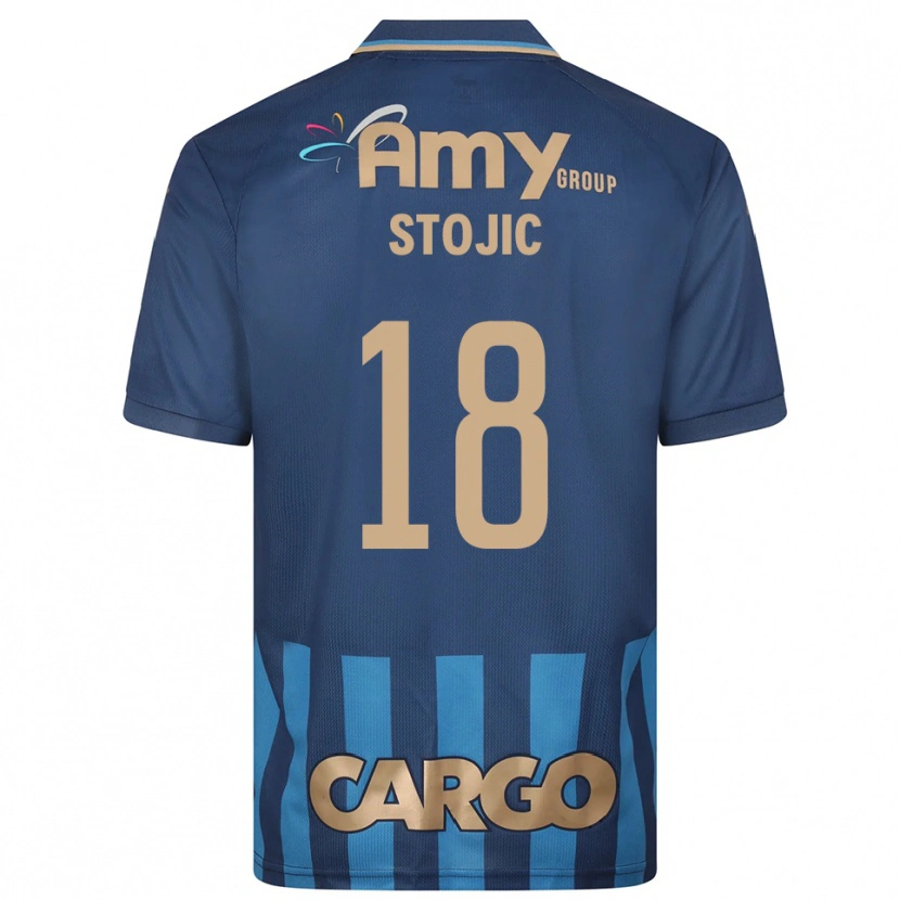 Danxen Damen Nemanja Stojic #18 Marineblau Blau Auswärtstrikot Trikot 2025/26 T-Shirt