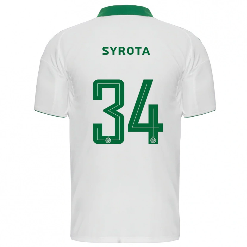 Danxen Damen Oleksandr Syrota #34 Weiß Grün Auswärtstrikot Trikot 2025/26 T-Shirt