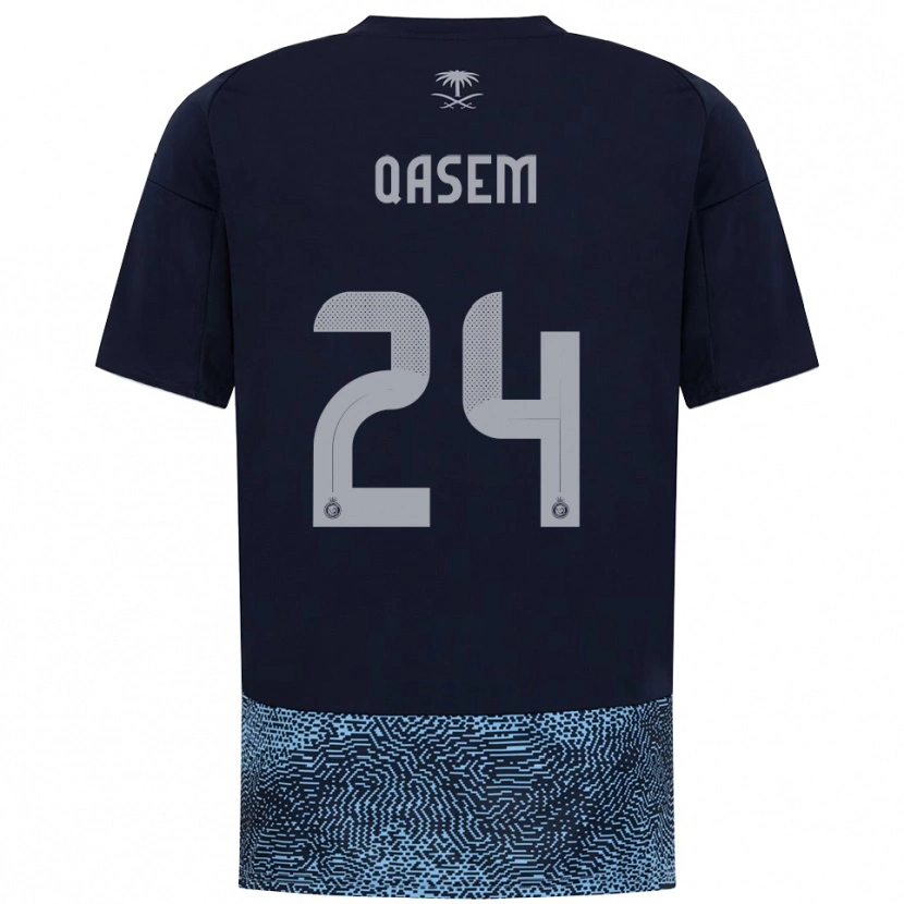 Danxen Damen Mohammed Qasem #24 Marineblau Himmelblau Auswärtstrikot Trikot 2025/26 T-Shirt