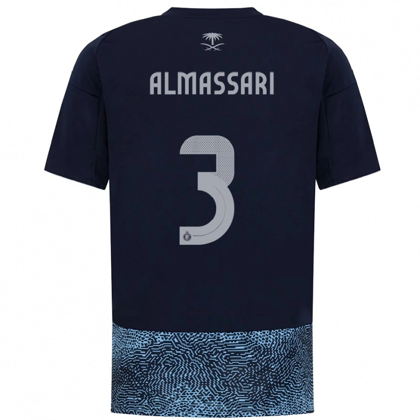 Danxen Damen Wadha Almassari #3 Marineblau Himmelblau Auswärtstrikot Trikot 2025/26 T-Shirt