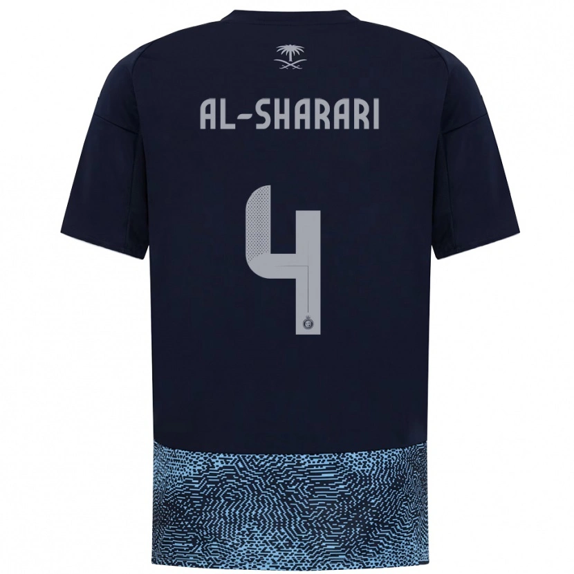 Danxen Damen Nader Al-Sharari #4 Marineblau Himmelblau Auswärtstrikot Trikot 2025/26 T-Shirt