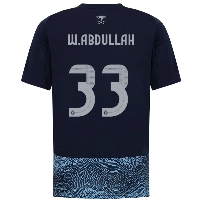 Danxen Damen Waleed Abdullah #33 Marineblau Himmelblau Auswärtstrikot Trikot 2025/26 T-Shirt
