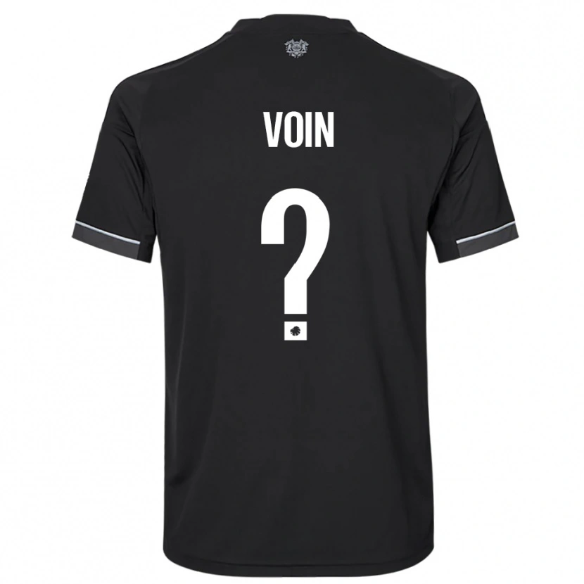 Danxen Damen Simon Voin #0 Schwarz Weiß Auswärtstrikot Trikot 2025/26 T-Shirt