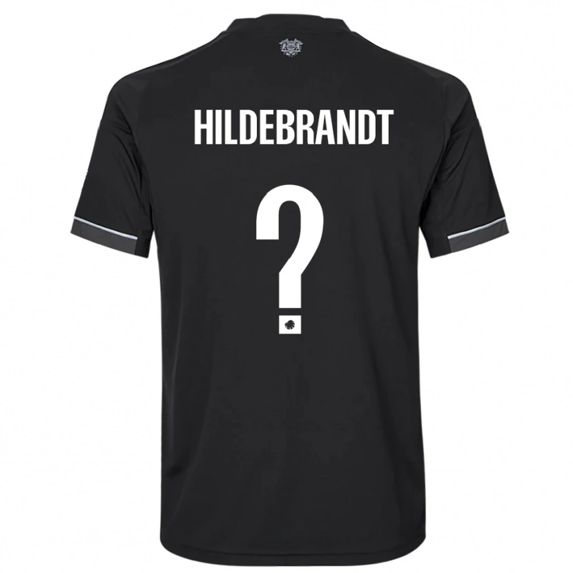 Danxen Damen Sylvester Hildebrandt #0 Schwarz Weiß Auswärtstrikot Trikot 2025/26 T-Shirt