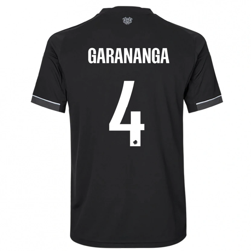 Danxen Damen Munashe Garananga #4 Schwarz Weiß Auswärtstrikot Trikot 2025/26 T-Shirt