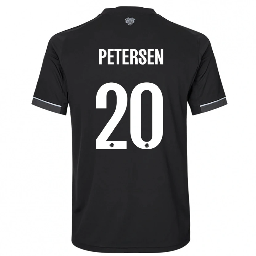 Danxen Damen Frederik Petersen #20 Schwarz Weiß Auswärtstrikot Trikot 2025/26 T-Shirt