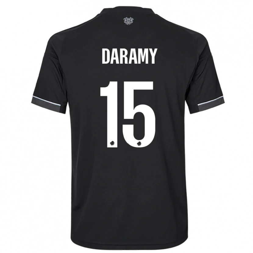 Danxen Damen Abdul Daramy #15 Schwarz Weiß Auswärtstrikot Trikot 2025/26 T-Shirt