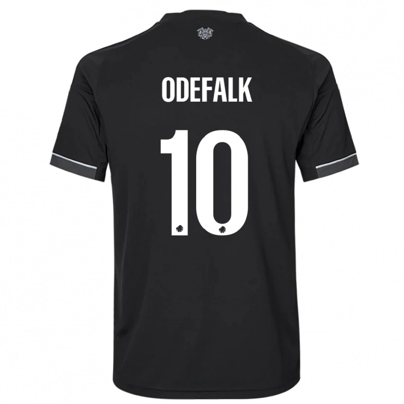 Danxen Damen Alexander Odefalk #10 Schwarz Weiß Auswärtstrikot Trikot 2025/26 T-Shirt