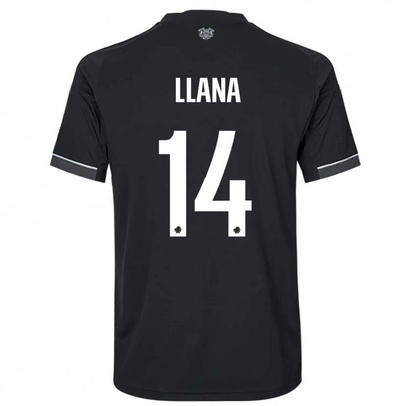 Danxen Damen Brandon Llana #14 Schwarz Weiß Auswärtstrikot Trikot 2025/26 T-Shirt