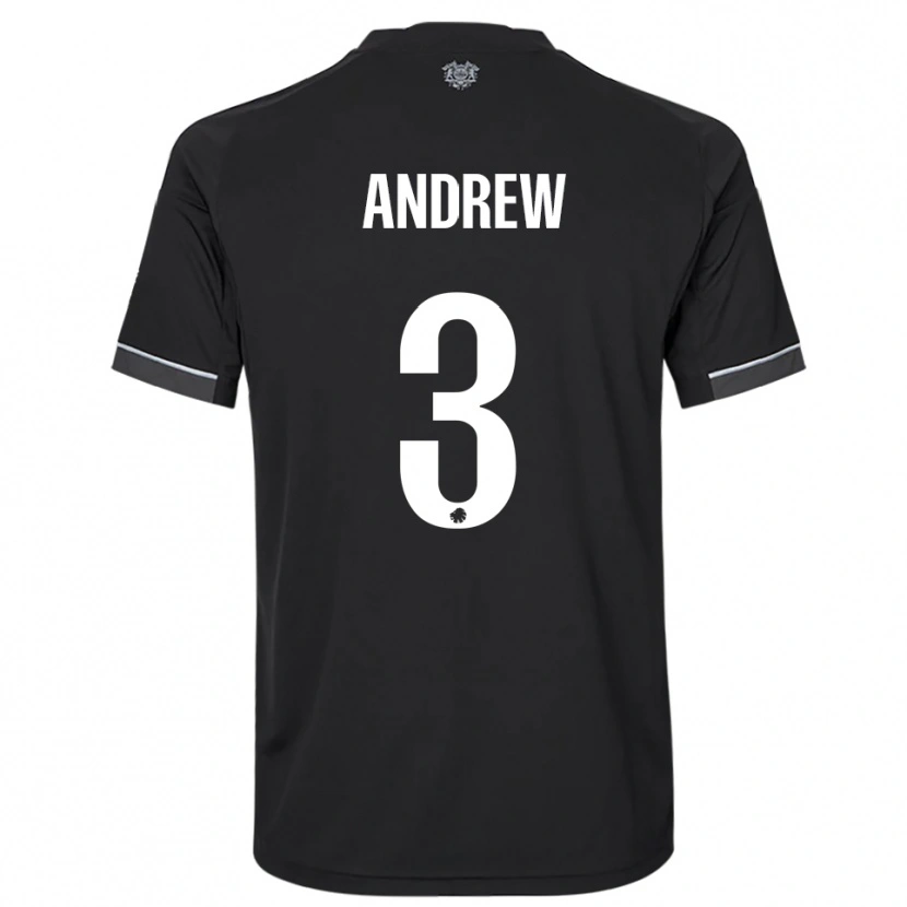 Danxen Damen Tristan Andrew #3 Schwarz Weiß Auswärtstrikot Trikot 2025/26 T-Shirt