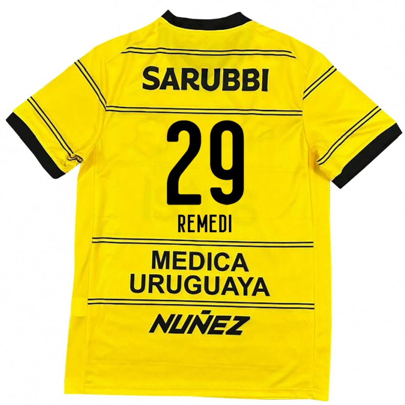 Danxen Damen Eric Remedi #29 Schwarz Gold Auswärtstrikot Trikot 2025/26 T-Shirt