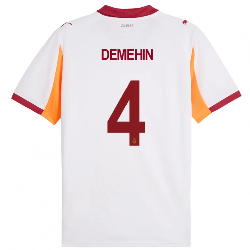 Danxen Damen Oluwatosin Blessing Demehin #4 Weiß Rot Auswärtstrikot Trikot 2025/26 T-Shirt