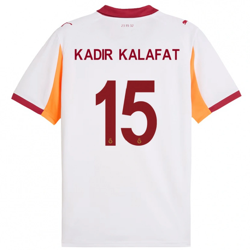 Danxen Damen İsmail Kadir Kalafat #15 Weiß Rot Auswärtstrikot Trikot 2025/26 T-Shirt