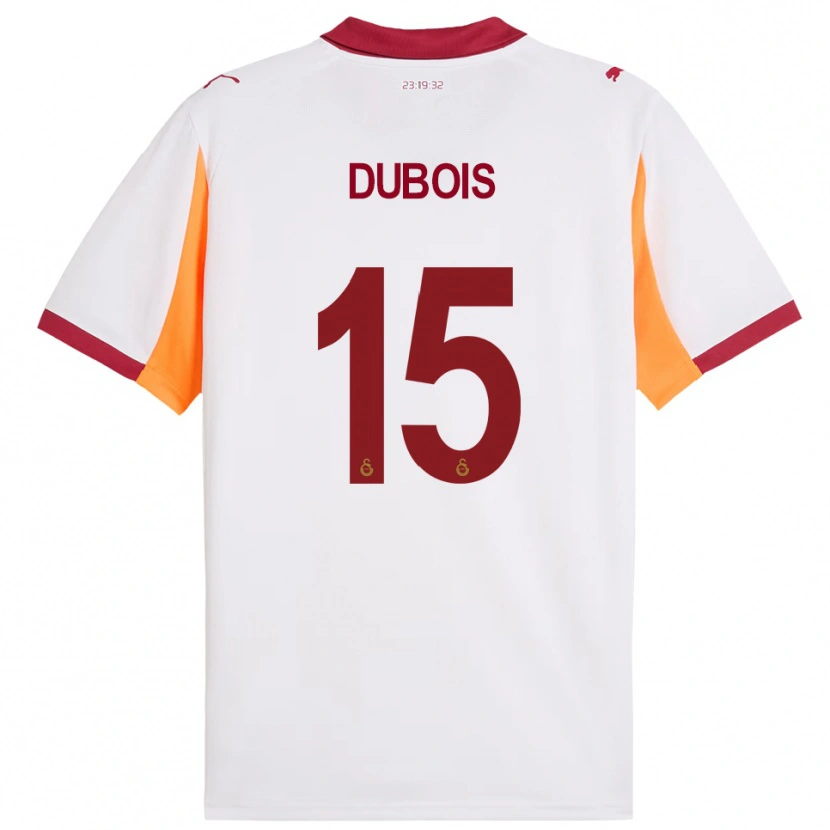 Danxen Damen Léo Dubois #15 Weiß Rot Auswärtstrikot Trikot 2025/26 T-Shirt