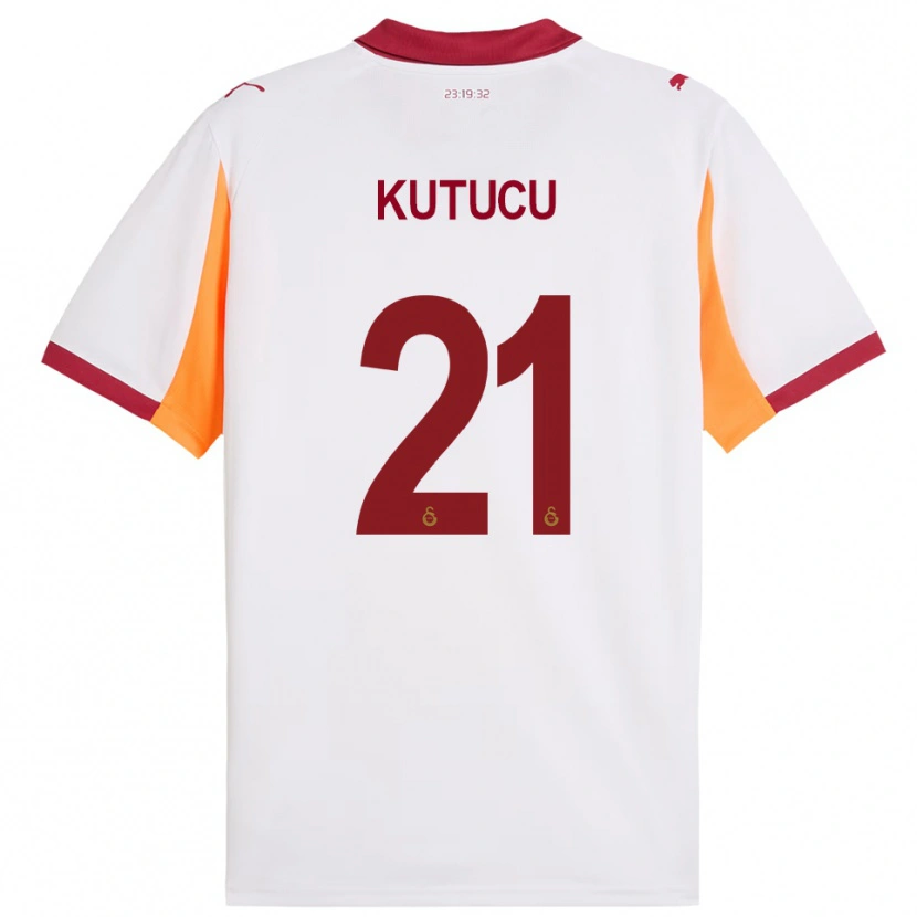 Danxen Damen Ahmed Kutucu #21 Weiß Rot Auswärtstrikot Trikot 2025/26 T-Shirt