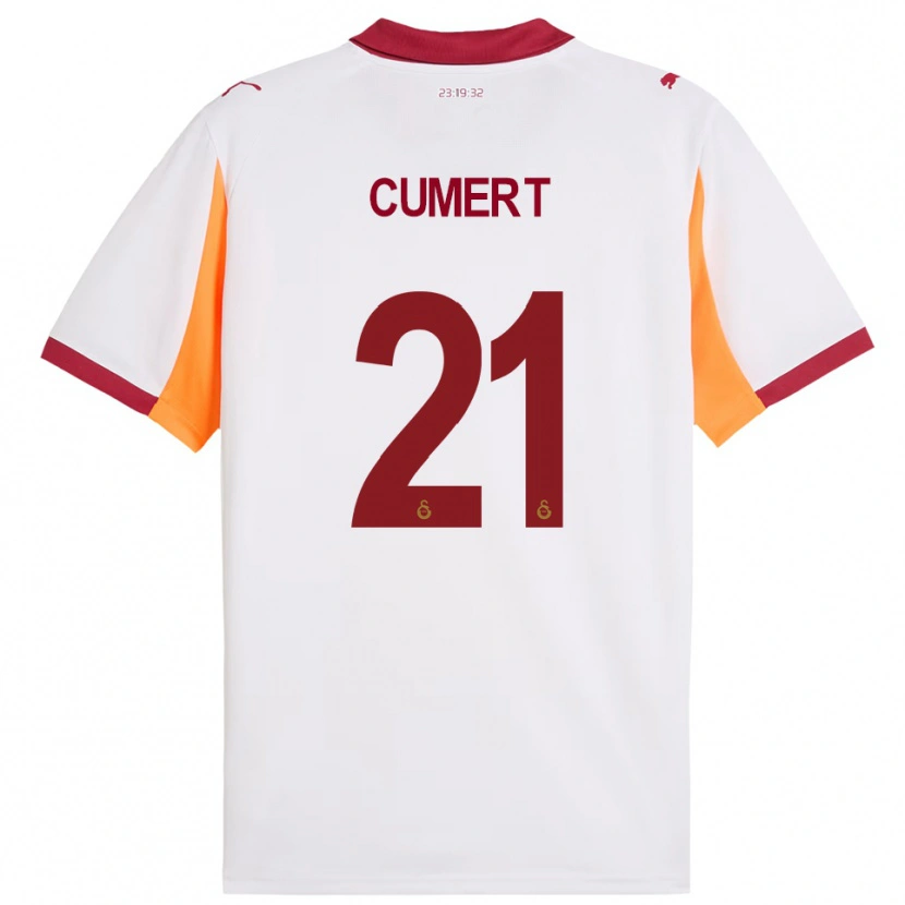Danxen Damen Ecem Cumert #21 Weiß Rot Auswärtstrikot Trikot 2025/26 T-Shirt
