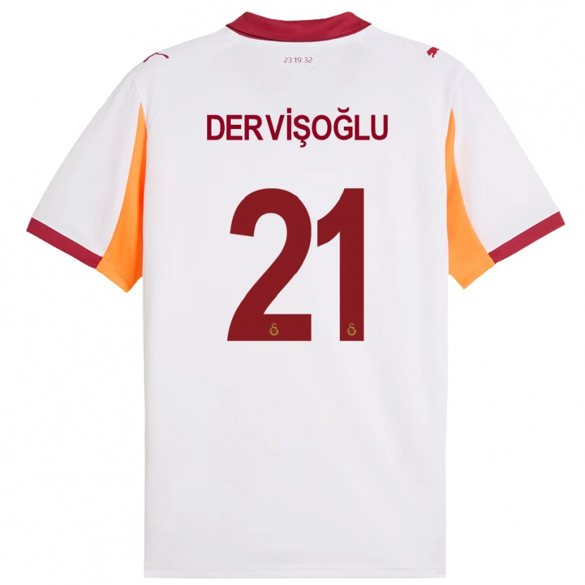 Danxen Damen Halil Dervişoğlu #21 Weiß Rot Auswärtstrikot Trikot 2025/26 T-Shirt