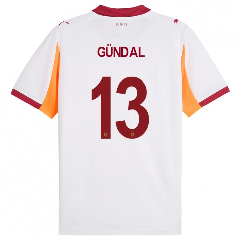 Danxen Damen Efe Gündal #13 Weiß Rot Auswärtstrikot Trikot 2025/26 T-Shirt