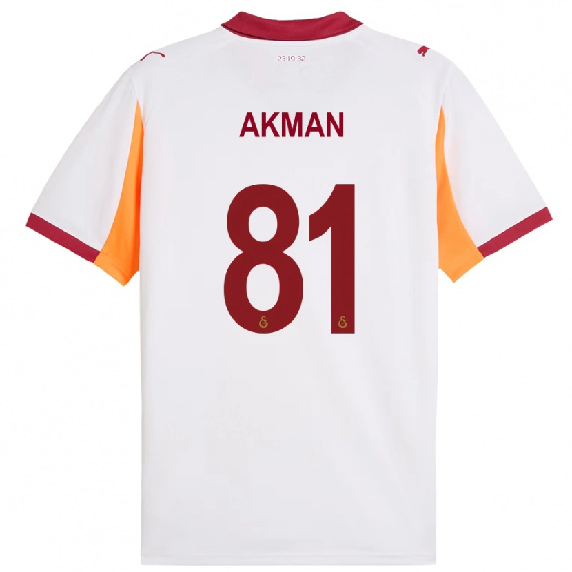 Danxen Damen Hamza Akman #81 Weiß Rot Auswärtstrikot Trikot 2025/26 T-Shirt