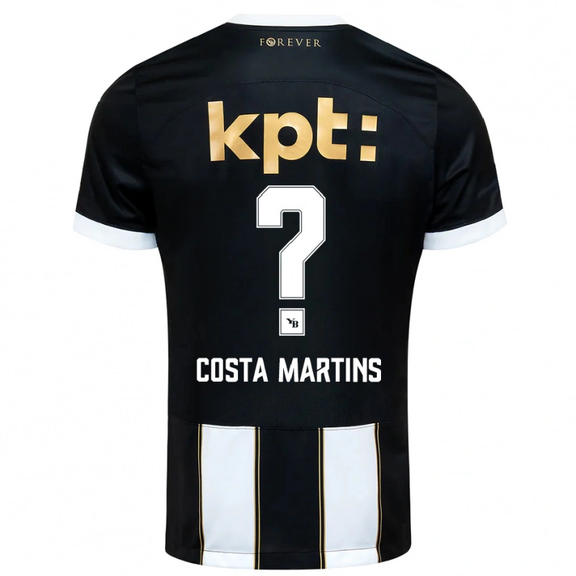 Danxen Damen Yvann Costa Martins #0 Schwarz Weiß Auswärtstrikot Trikot 2025/26 T-Shirt