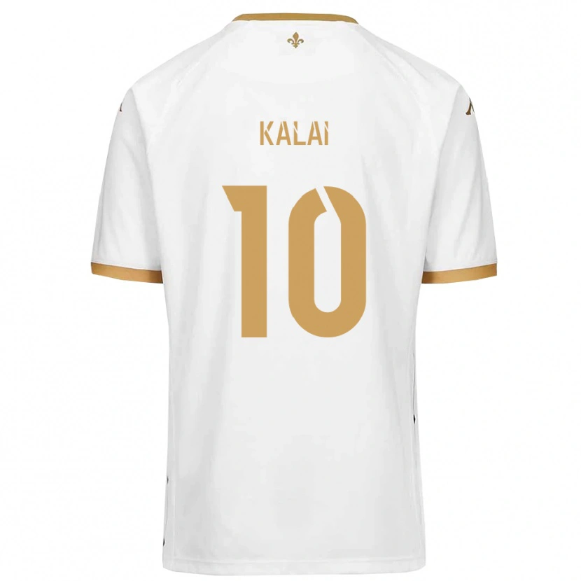 Danxen Damen Jawed Kalai #10 Weiß Gold Auswärtstrikot Trikot 2025/26 T-Shirt