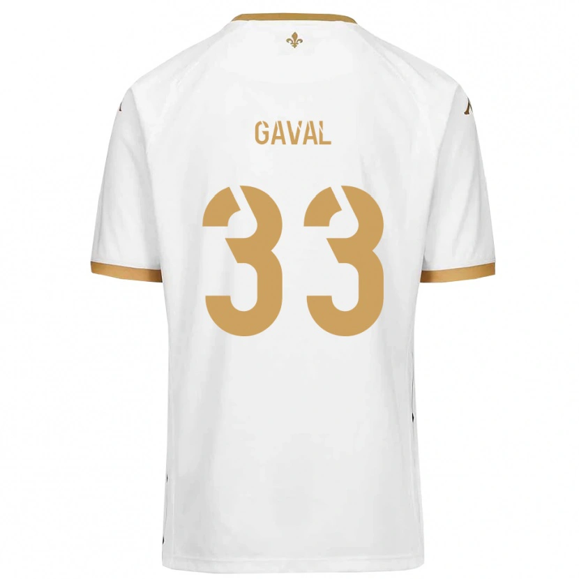 Danxen Damen Aimé Gaval #33 Weiß Gold Auswärtstrikot Trikot 2025/26 T-Shirt