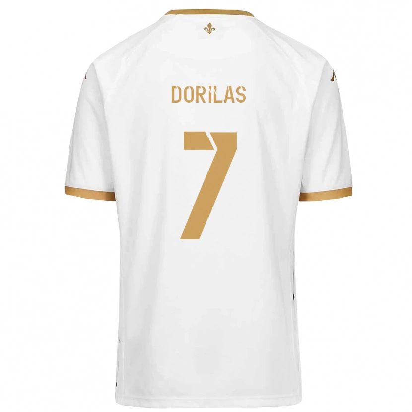 Danxen Damen Johan Dorilas #7 Weiß Gold Auswärtstrikot Trikot 2025/26 T-Shirt