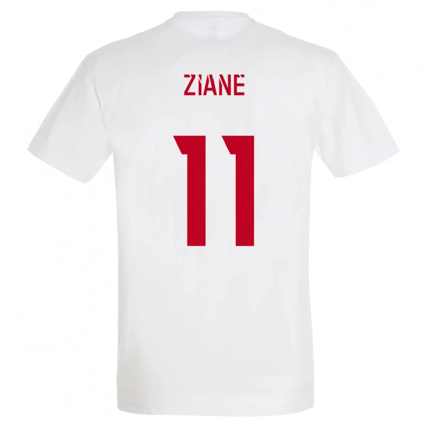 Danxen Damen Mohamed Ziane #11 Weiß Rot Gelb Auswärtstrikot Trikot 2025/26 T-Shirt