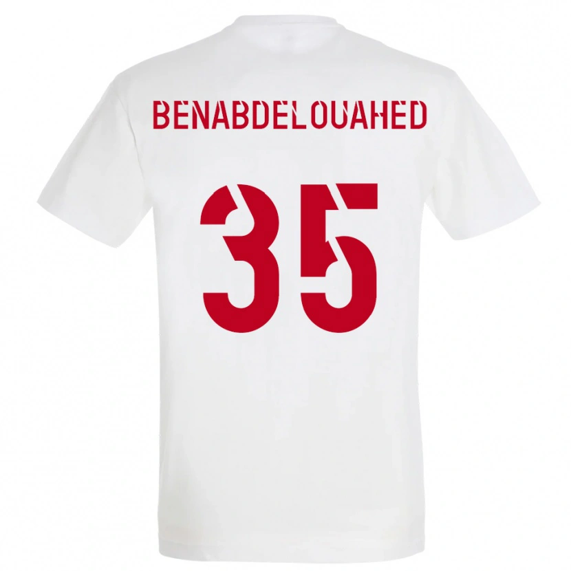 Danxen Damen Kaïs Benabdelouahed #35 Weiß Rot Gelb Auswärtstrikot Trikot 2025/26 T-Shirt