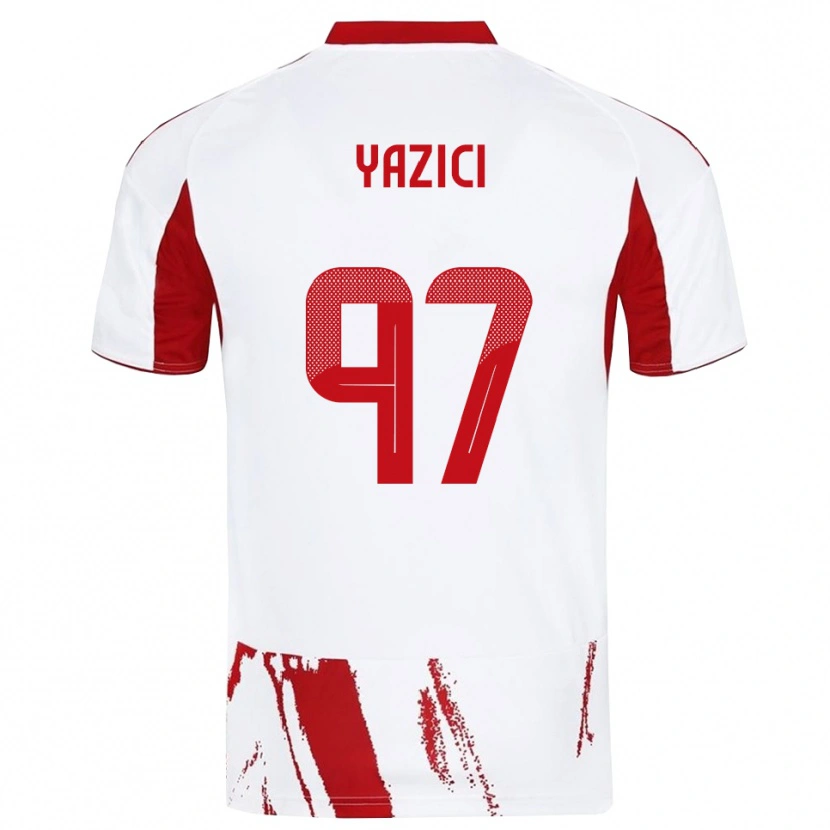 Danxen Damen Yusuf Yazıcı #97 Weiß Rot Auswärtstrikot Trikot 2025/26 T-Shirt
