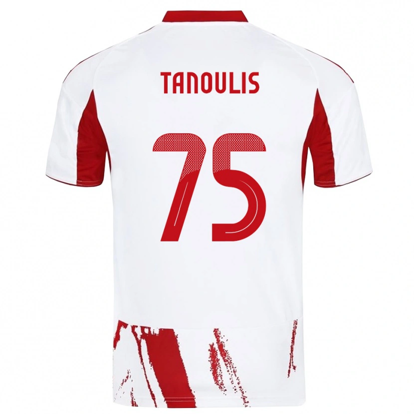 Danxen Damen Konstantinos Tanoulis #75 Weiß Rot Auswärtstrikot Trikot 2025/26 T-Shirt