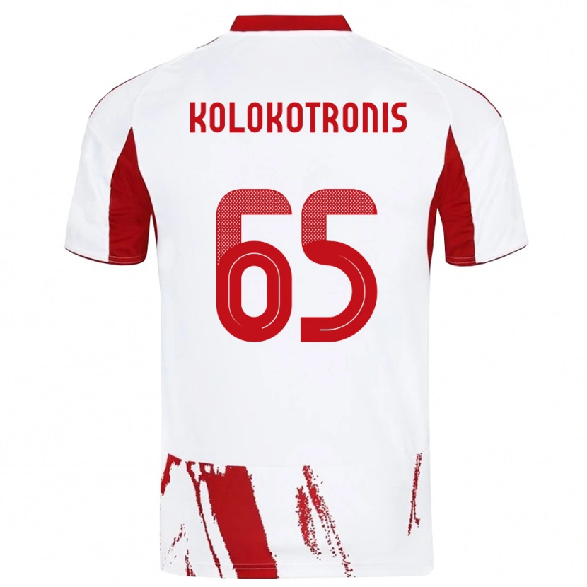 Danxen Damen Petros Kolokotronis #65 Weiß Rot Auswärtstrikot Trikot 2025/26 T-Shirt