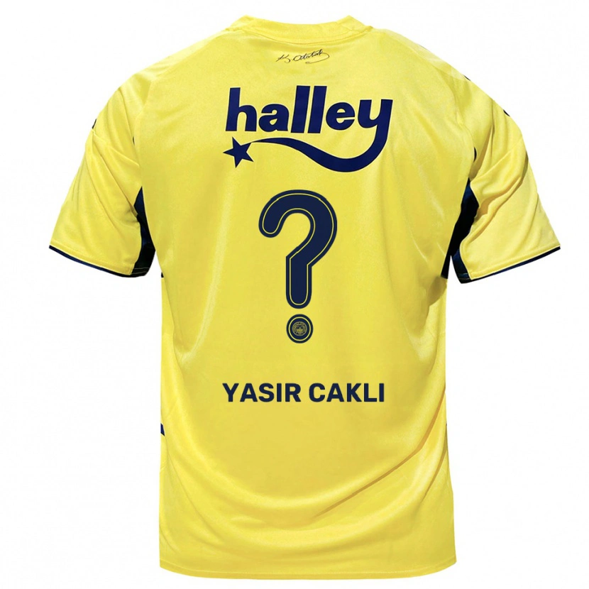 Danxen Damen Ali Yasir Caklı #0 Gelb Marineblau Auswärtstrikot Trikot 2025/26 T-Shirt