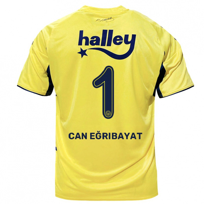 Danxen Damen İrfan Can Eğribayat #1 Gelb Marineblau Auswärtstrikot Trikot 2025/26 T-Shirt