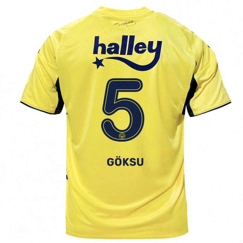 Danxen Damen Yaşam Göksu #5 Gelb Marineblau Auswärtstrikot Trikot 2025/26 T-Shirt