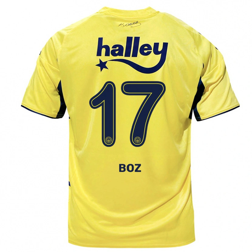 Danxen Damen Yasir Boz #17 Gelb Marineblau Auswärtstrikot Trikot 2025/26 T-Shirt