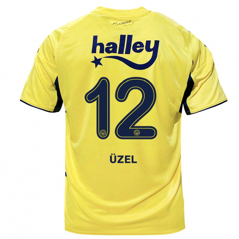 Danxen Damen Nevzat Üzel #12 Gelb Marineblau Auswärtstrikot Trikot 2025/26 T-Shirt