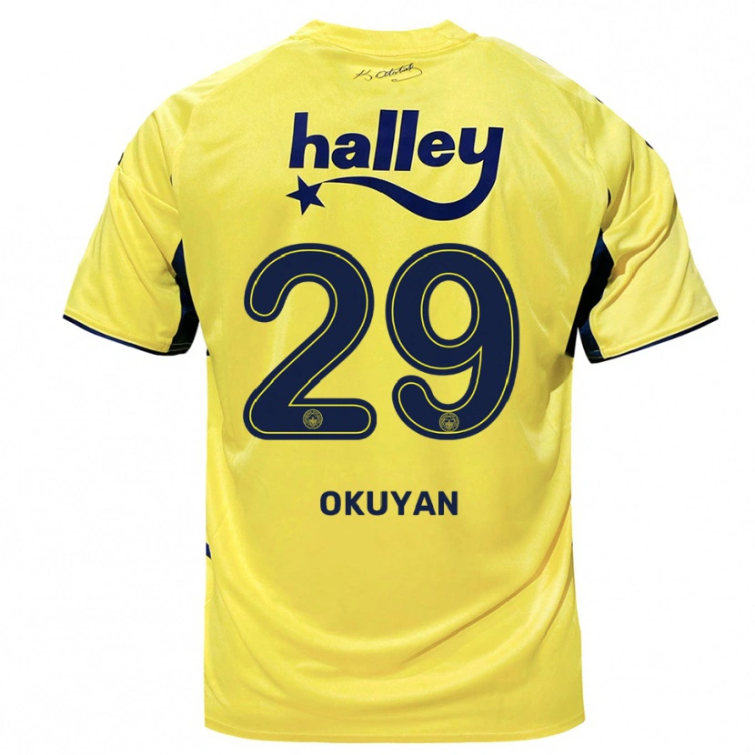 Danxen Damen Mevlüde Okuyan #29 Gelb Marineblau Auswärtstrikot Trikot 2025/26 T-Shirt
