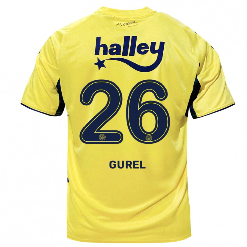Danxen Damen Cansu Gürel #26 Gelb Marineblau Auswärtstrikot Trikot 2025/26 T-Shirt