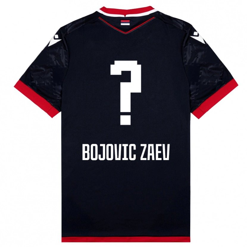 Danxen Damen Dusan Bojovic Zaev #0 Schwarz Rot Auswärtstrikot Trikot 2025/26 T-Shirt
