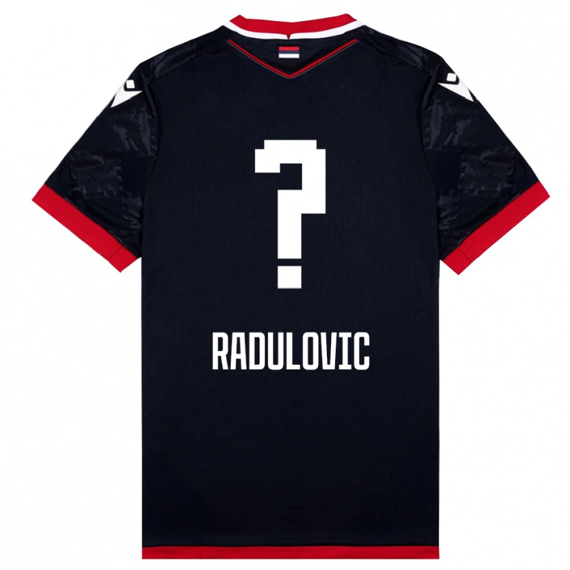 Danxen Damen Marko Radulovic #0 Schwarz Rot Auswärtstrikot Trikot 2025/26 T-Shirt